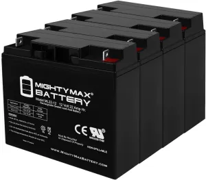 Mighty Max Battery 12V 22AH Replacement Battery for Xantrex Tech. XPower Pack400R Jump Starter - 4 Pack