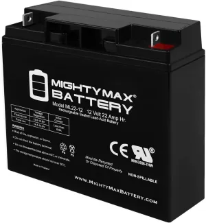 Mighty Max Battery 12V 22AH Sealed Lead Acid Battery for Jump N Carry JNC660