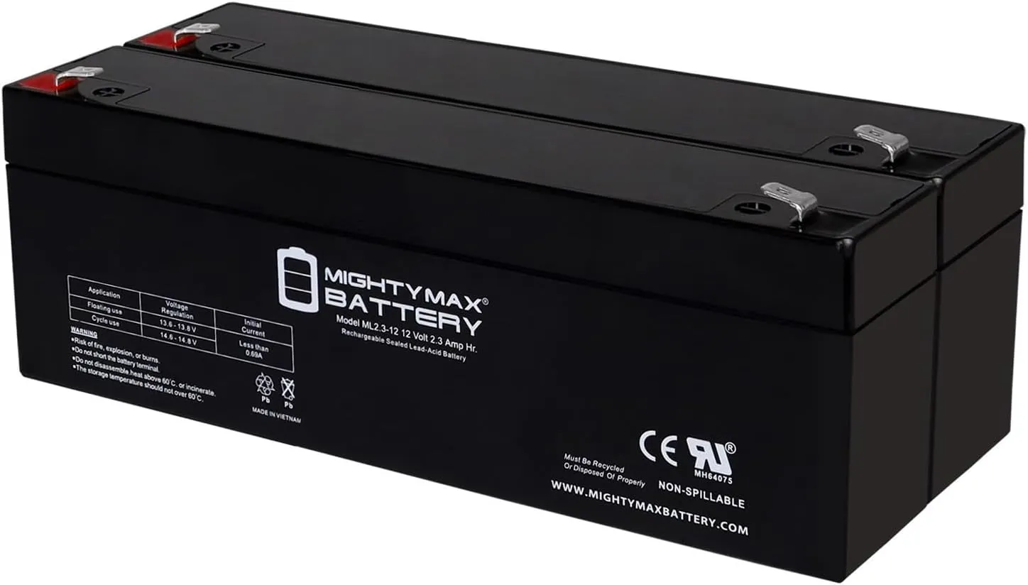 Mighty Max Battery 12V 2.3AH F1 SLA Replacement Battery Compatible with DriveMotion SB1223-2 Pack