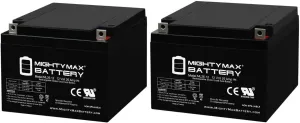 Mighty Max Battery 12V 26AH Battery Replaces Xantrex Tech. Eliminator Powerpack - 2 Pack