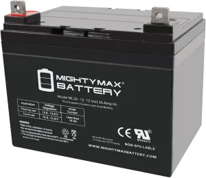 Mighty Max Battery 12V 35AH Clubrunner Dynamis Kangaroo PowaKaddy Golf Caddy GoKart Battery