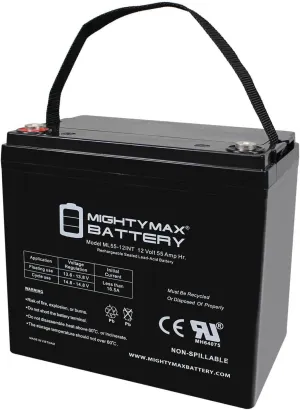 Mighty Max Battery 12V 55AH INT Replacement Battery for Xantrex Technology 1800
