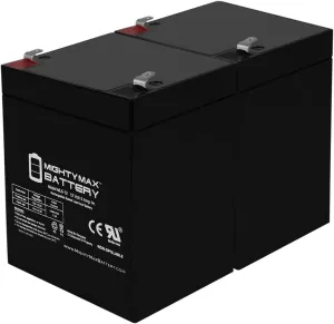 Mighty Max Battery 12V 5AH Battery Replaces LD System Roadjack RJ-8 PA System - 2 Pack