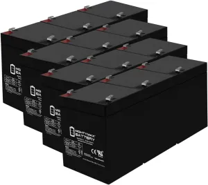 Mighty Max Battery 12V 5AH Battery Replaces LD System Roadman 102/HS PA System - 12 Pack