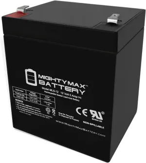 Mighty Max Battery 12V 5AH Battery Replaces Liftmaster 485LM Evercharge Back-Up