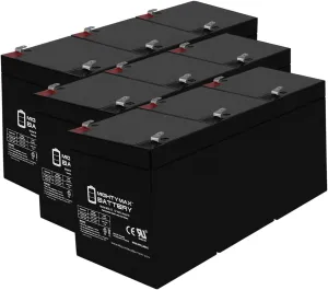 Mighty Max Battery 12V 5AH Battery Replaces Xantrex XPower Solar Jump Starter - 9 Pack