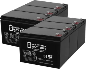 Mighty Max Battery 12V 7.2AH SLA Battery for Aqua Vu AV360LCD 4-Way Camera - 6 Pack
