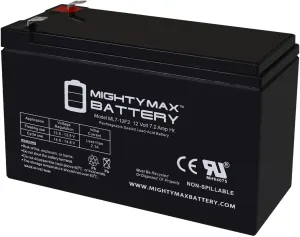 Mighty Max Battery 12V 7Ah F2 Replacement Battery for CyberPower 99 CPS650VA