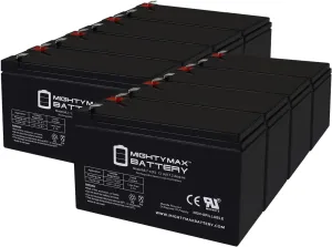 Mighty Max Battery 12V 7Ah F2 Replacement Battery for Notifier PE612, PE6512-8 Pack