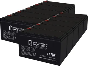 Mighty Max Battery 12V 7Ah F2 Replacement Battery for SES TEC 2 Telephone Entry System - 10 Pack