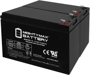 Mighty Max Battery 12V 7Ah SLA Replacement Battery Compatible with CyberPower CP1200AVR - 2 Pack