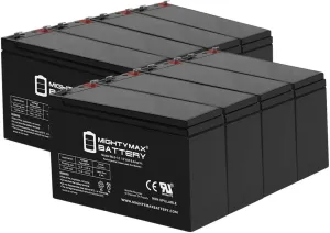 Mighty Max Battery 12V 8Ah SLA Replaces Notifier NFS2-3030 Fire Alarm System - 8 Pack
