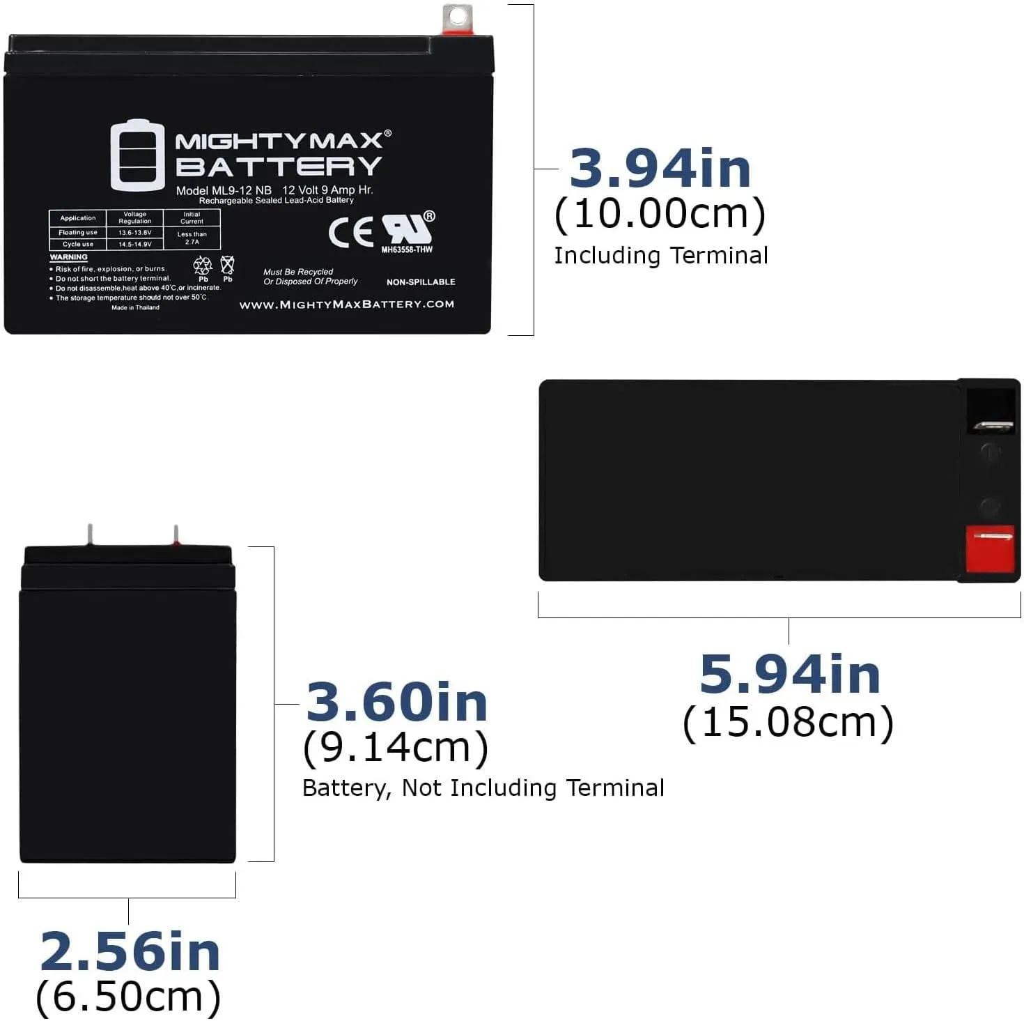 Mighty Max Battery 12V 9AH Battery Replaces Xantrex Powerpack Emergency 400 Jumpstarter - 8 Pack