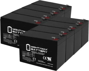 Mighty Max Battery 12V 9Ah SLA Battery for FoxPro 12v External Power Kit - 8 Pack