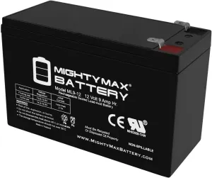 Mighty Max Battery 12V 9Ah SLA Replacement Battery for Monster Rockin Roller 3 Speaker
