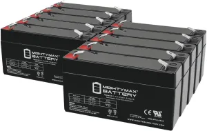 Mighty Max Battery 6V 1.3Ah Replacement Battery Compatible with Star Trac 5100 Pro Stepper - 10 Pack