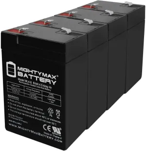 Mighty Max Battery 6v 4000 mAh UPS Battery for Eagle Picher CF6V4.5-4 Pack