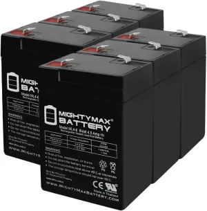 Mighty Max Battery 6V 4.5AH Battery Replacement for Teledyne 118-0005 - 6 Pack