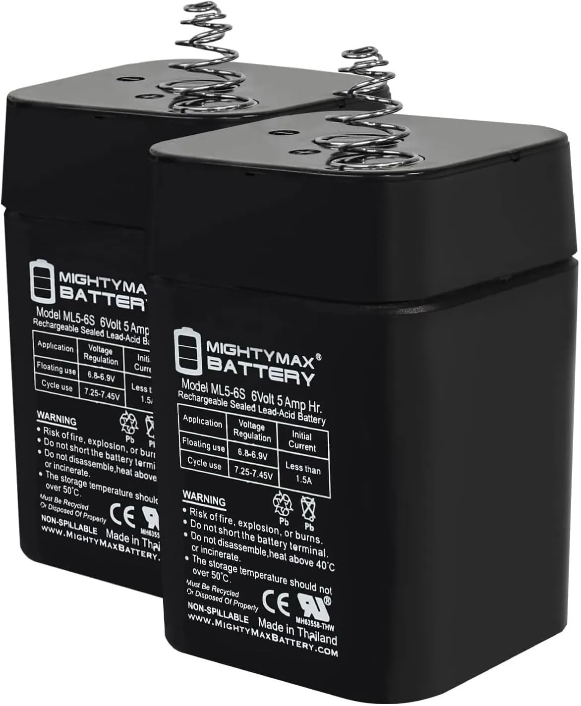 Mighty Max Battery 6V 5AH SLA Replacement Battery Compatible with Moultrie Pro Hunter Feeder Kit - 2 Pack