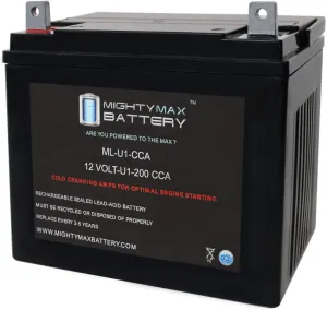 Mighty Max Battery ML-U1 200CCA Battery for Bobcat by Textron ZT-223 LC Zero-Turn Mower