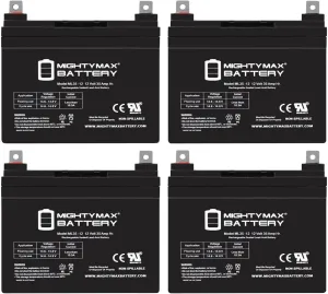 Mighty Max Battery ML35-12 - 12V 35AH Battery for Hoveround Activa MPV1 MPV4-4 Pack