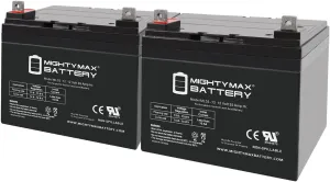 Mighty Max Battery ML35-12 - 12V 35AH Hoveround All Models Replacement Battery - 2 Pack