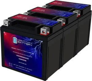 Mighty Max Battery YTZ7S 12V 6AH Replacement Battery compatible with Parts Unlimited YTZ7S 2113-0374 - 3 Pack