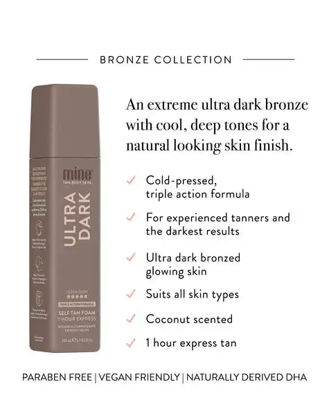 MineTan Ultra Dark Self Tan Mousse - 6.7 oz.