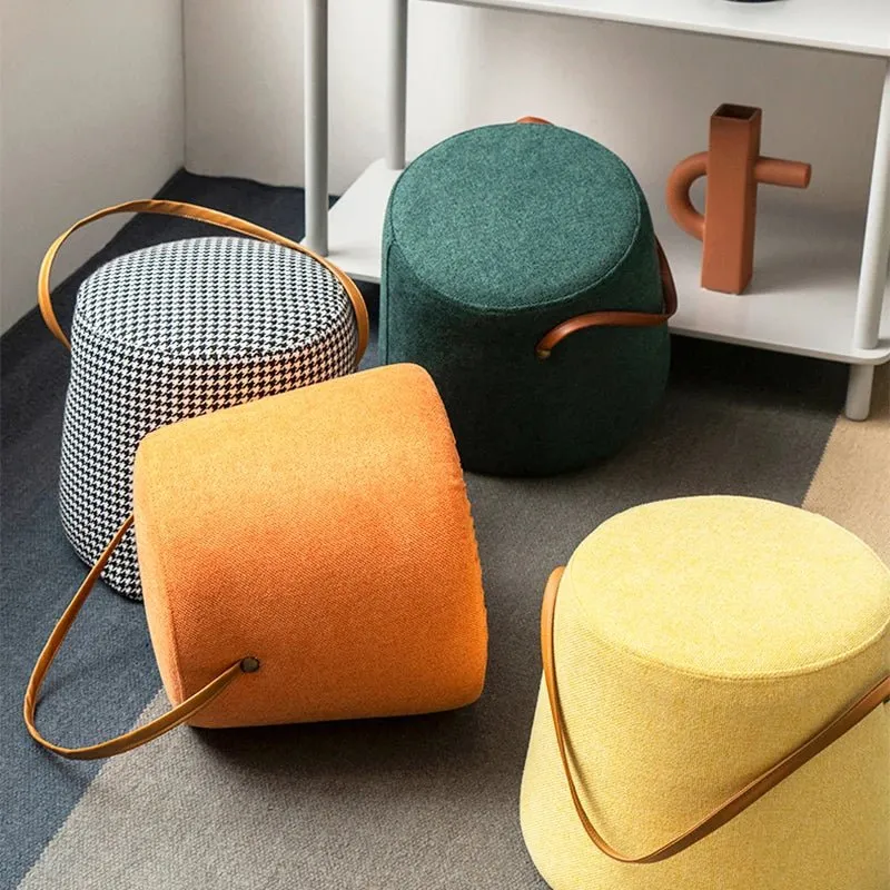 Minimalist Wooden Ottoman Stool
