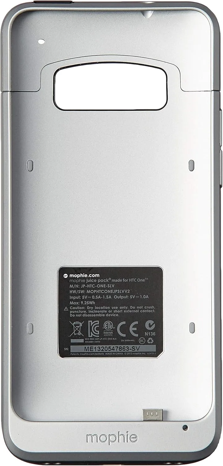 Mophie Juice Pack for HTC One M7 (2500 mAh) - Silver