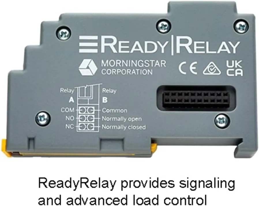 Morningstar ReadyRelay ReadyBlock Add-On for use w/ GenStar MPPT Solar Charge Controllers (RB-Relay) - Adds Advanced Load Control and Signaling (Dry Contact) - 5 Year Warranty, Designed in The USA