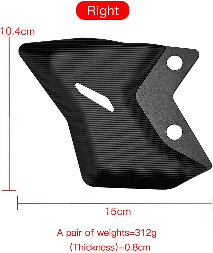 Motorcycle Accessories FootPeg Footrest Rear set Heel Plates Guard Protector compatible with Kawasaki NINJA650 Z650 NINJA 650 Z 650 Z650RS Z 650 RS 2018 19 20 21 22 2023 (black)