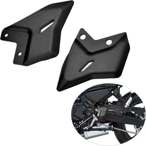 Motorcycle Accessories FootPeg Footrest Rear set Heel Plates Guard Protector compatible with Kawasaki NINJA650 Z650 NINJA 650 Z 650 Z650RS Z 650 RS 2018 19 20 21 22 2023 (black)