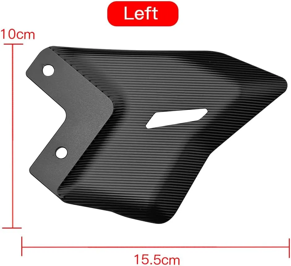 Motorcycle Accessories FootPeg Footrest Rear set Heel Plates Guard Protector compatible with Kawasaki NINJA650 Z650 NINJA 650 Z 650 Z650RS Z 650 RS 2018 19 20 21 22 2023 (black)