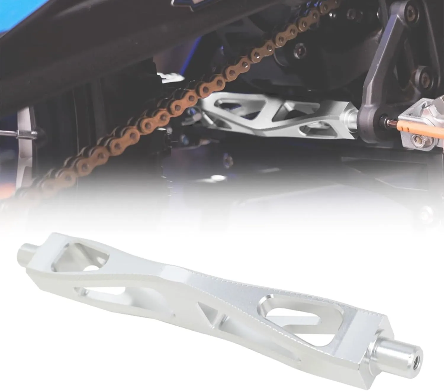 Motorcycle Foot Pegs Bracket Talaria Footpegs Holder Reinforced Lever Rest Bracket Support Brace for Talaria Sting MX3 MX4 MX5 Electric Dirt Bike Silver