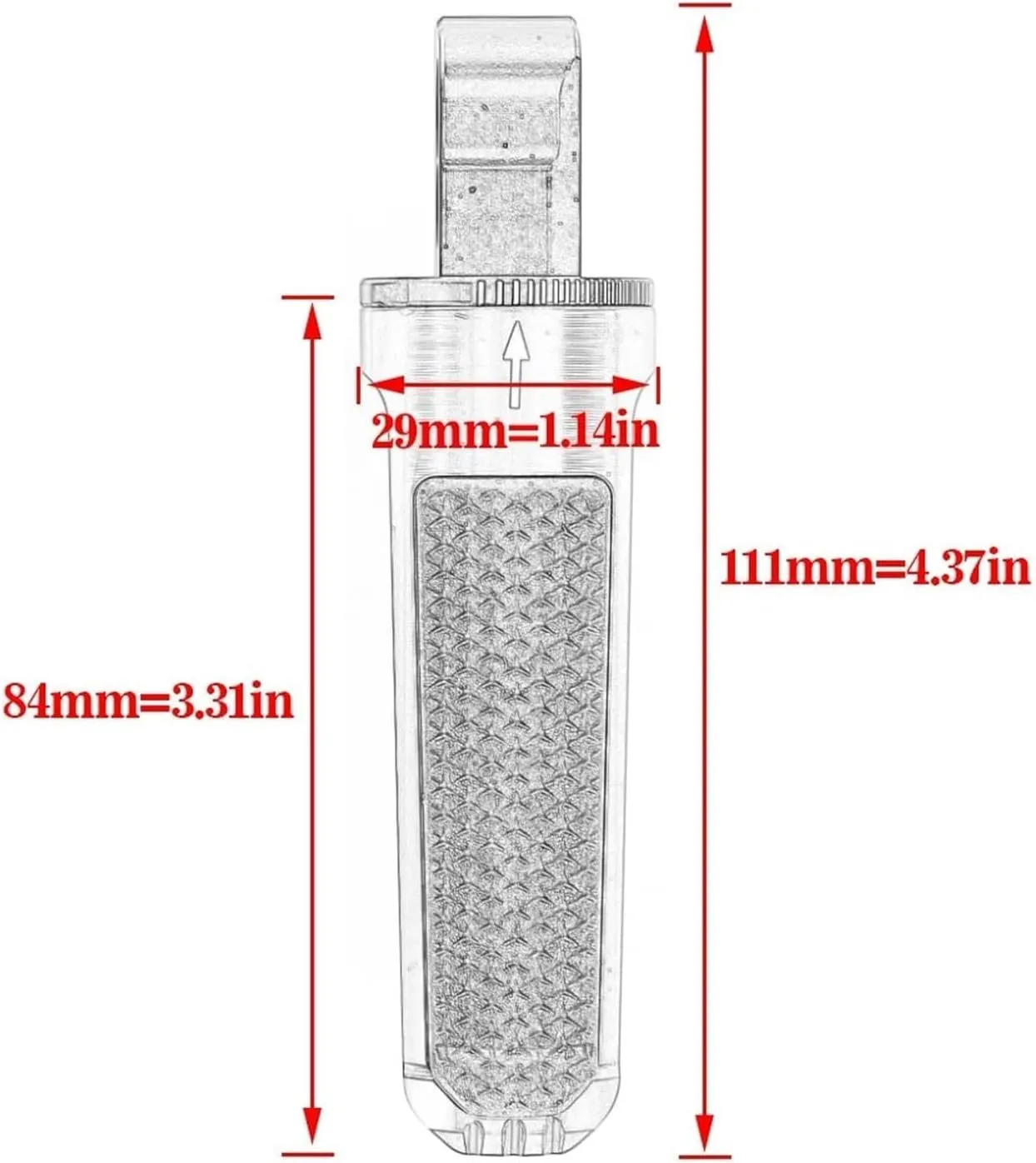 Motorcycle Foot Pegs for Suzuki GSX-R1000 Yoshimura Edition 2013-2024, Anti-Skid Motorbike Footrest for Rider Passenger, Aluminum Footpegs Dirt Bike Foot Rest Pedals, Highway Pegs Kit