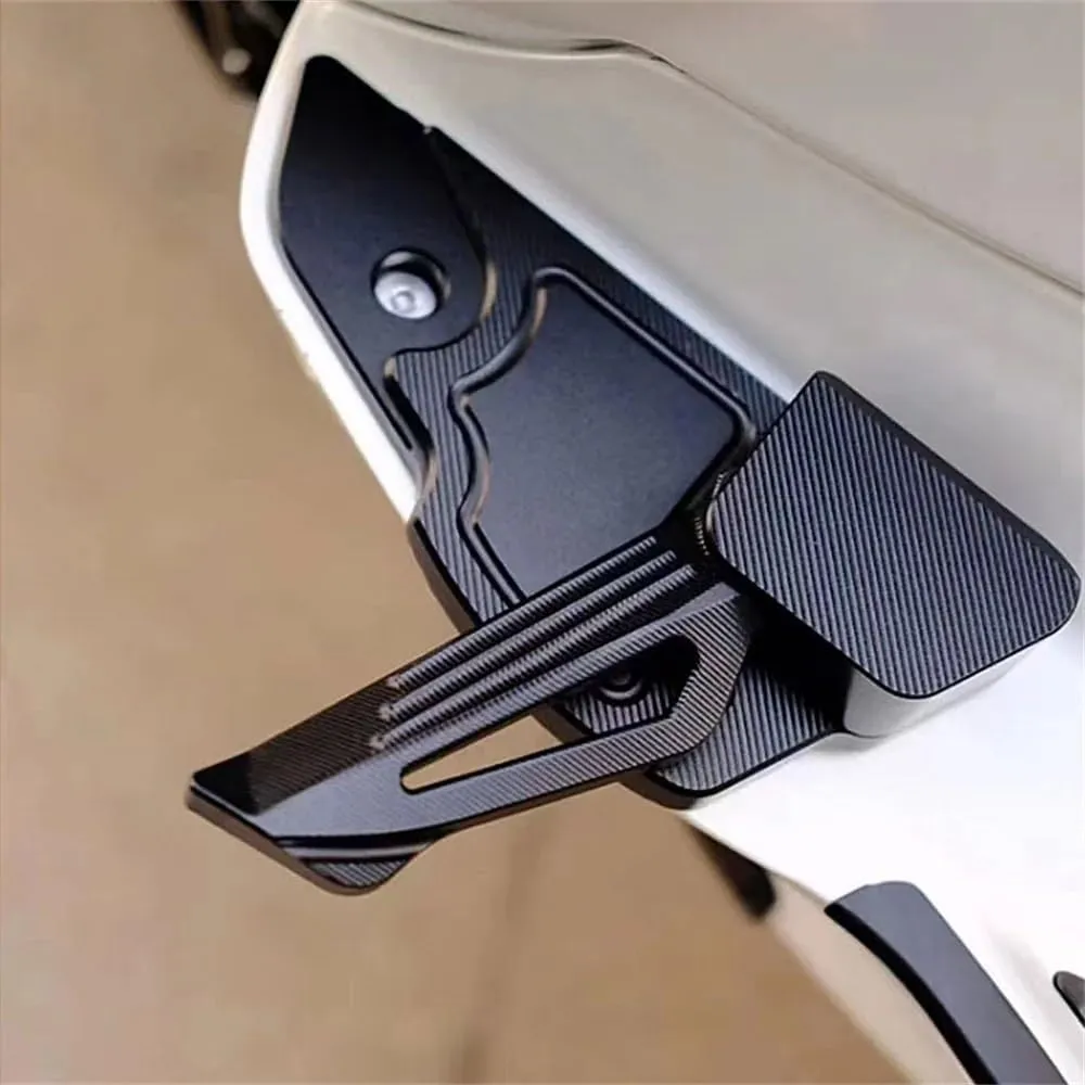 Motorcycle Footrests Pedals For Sprint150 Rear Footrest For V&ESPA For Primavera150 For Sprint 125 150 Motorcycle Foldable Foot Steps Extension Foot Pedal Adapter(Black)