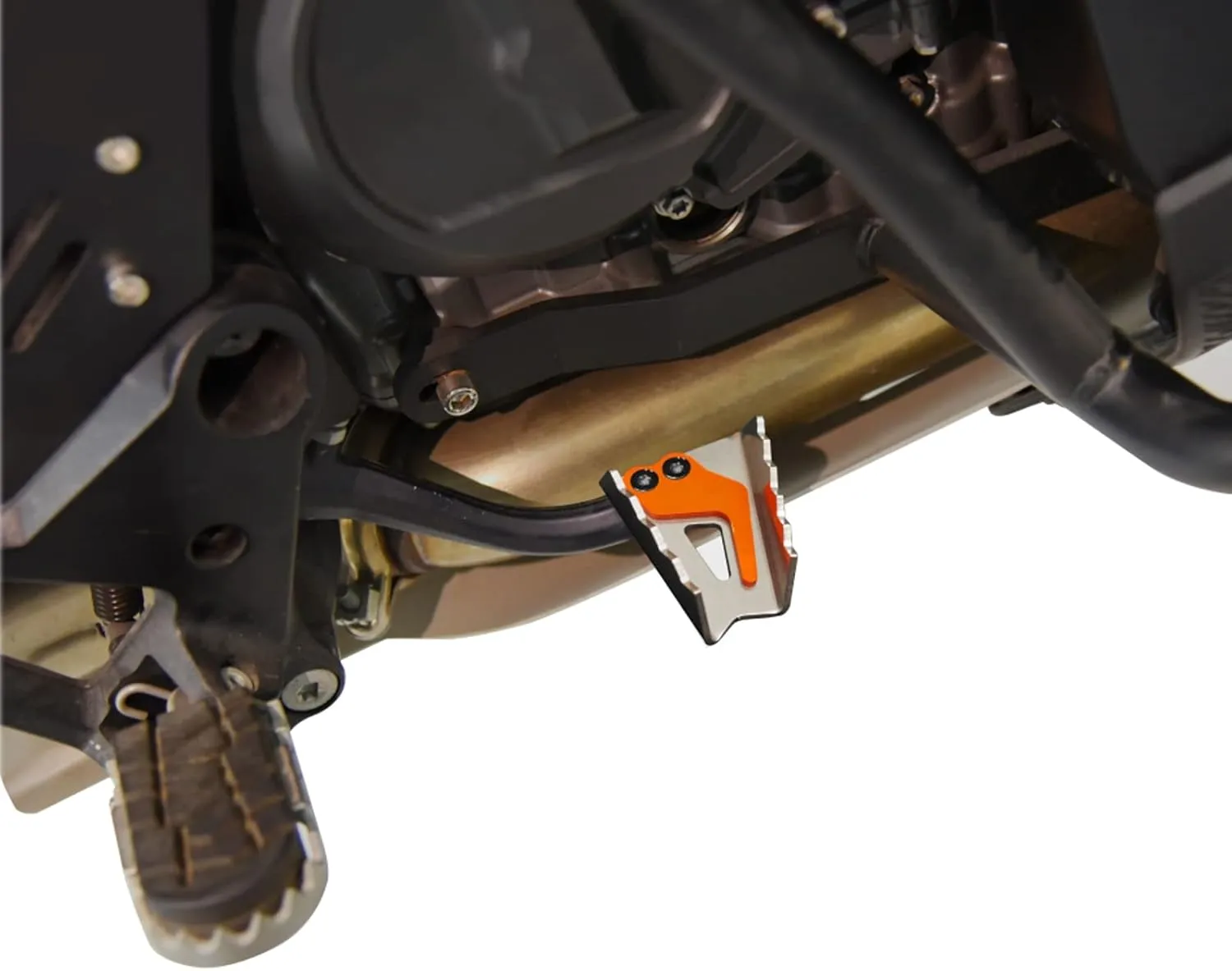 Motorcycle Rear Foot Brake Lever Peg Pad Extension Compatible with 790 Adventure 790 Adventure R S 890 Adventure R 1050 Adventure 1190 Adventure-Orange