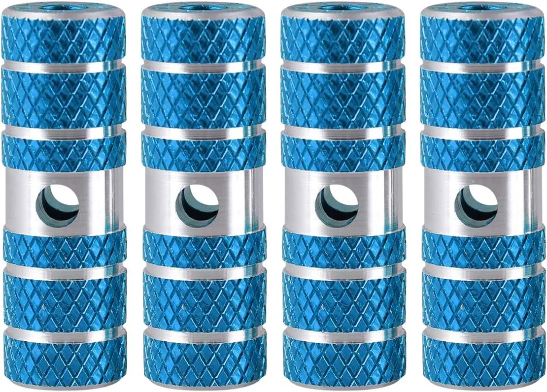 Mountain Bike Pegs Aluminum Alloy Shelf pins Foot pegs Anti-Skid Foot Road Bike Pegs for Bike Bicycle 2 Pair