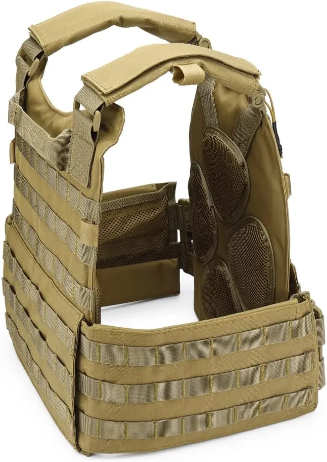 MOZETO Tactical Military Airsoft Weighted Quick Release Adjustable Modular Vest