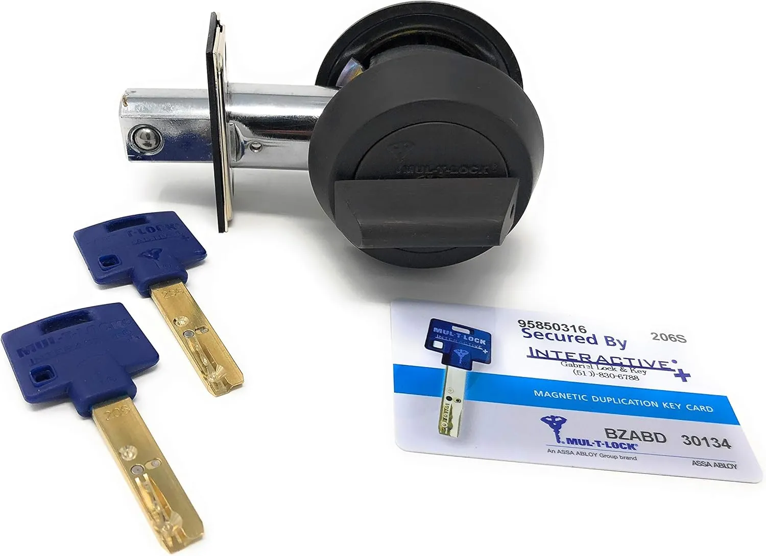Mul-t-lock Hercular Single Cylinder deadbolt w/Thumb turn - Oil Rubbed Bronze