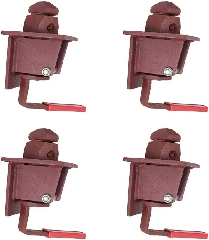 Mytee Products (4 Pack Sea and Rail Shipping Container Manual Twist Lock for Chassis - Forged Steel - Can Be Welded or Bolted to A Chassis/Flatbed