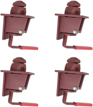 Mytee Products (4 Pack Sea and Rail Shipping Container Manual Twist Lock for Chassis - Forged Steel - Can Be Welded or Bolted to A Chassis/Flatbed
