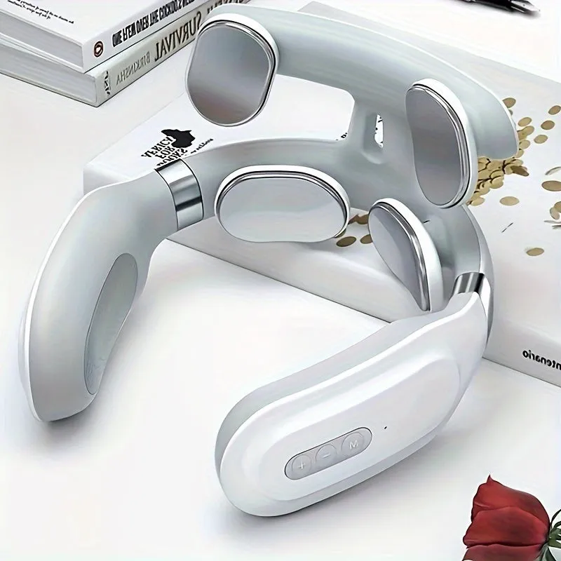 Neck Massager, Portable Smart Cervical Massage, Gentle Massage Product for Neck Massage, Holiday Gift for Family Girls and Boys