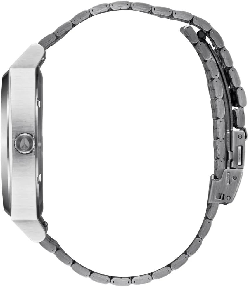 NIXON Time Teller Solar A1369-100m Water Resistant Men's Analog Solar Powered Fashion Watch (40.5mm Watch Face, 20mm 5 Link Stainless Steel Band)
