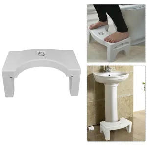 Non-Slip Squat Plastic Folding Color Toilet High-tech White - Fast shipping Stool