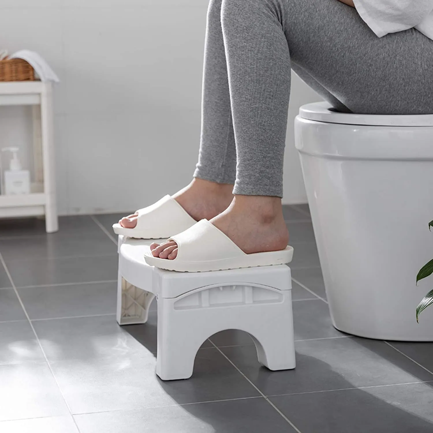 Non-Slip Squat Plastic Folding Color Toilet High-tech White - Fast shipping Stool