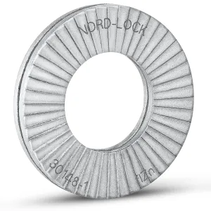 Nord-Lock Wedge Locking Washers - Steel (Delta Protekt) Washer, Vibration Resistant Safety Washers for 3/8 Inch Bolts, with Zinc Flake Coating - Enlarged Outer Diameter Washers - 10 Pairs