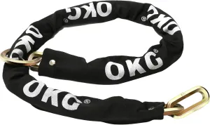 OKG Hardened Steel 4.3 Foot x 3/8" (10mm) Thick Hexagonal Heavy Duty Security Chain for Bicycles, Motorcycles, Trailers, E-Cargo Bikes, Generators, ATV's, etc.