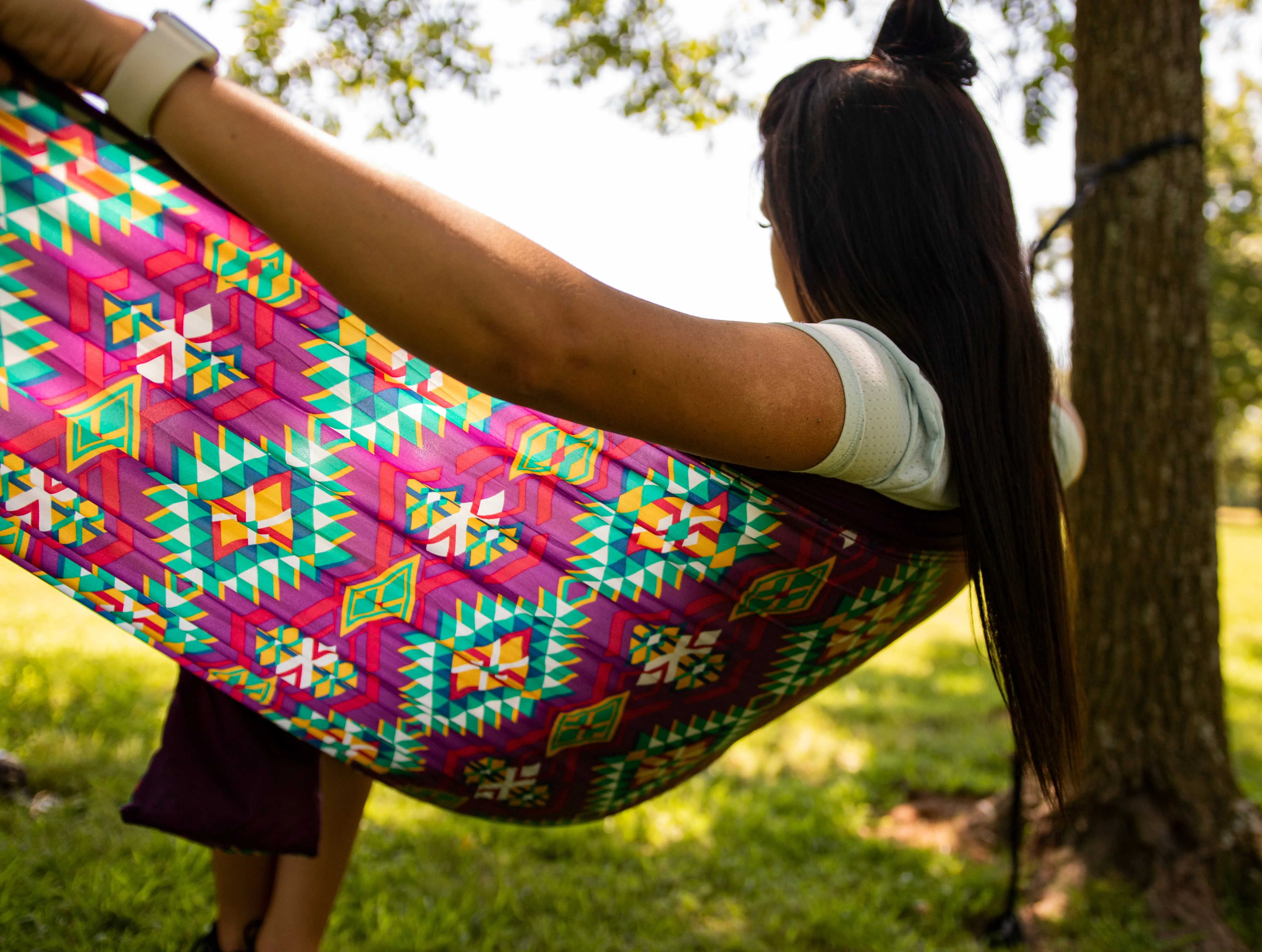 One Person Travel Hammock - Print